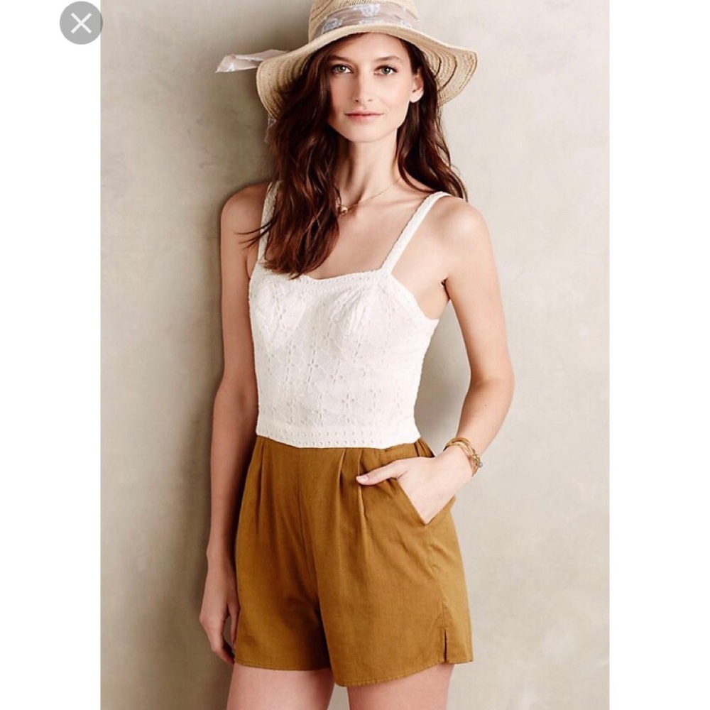 Anthropologie Laced Romper